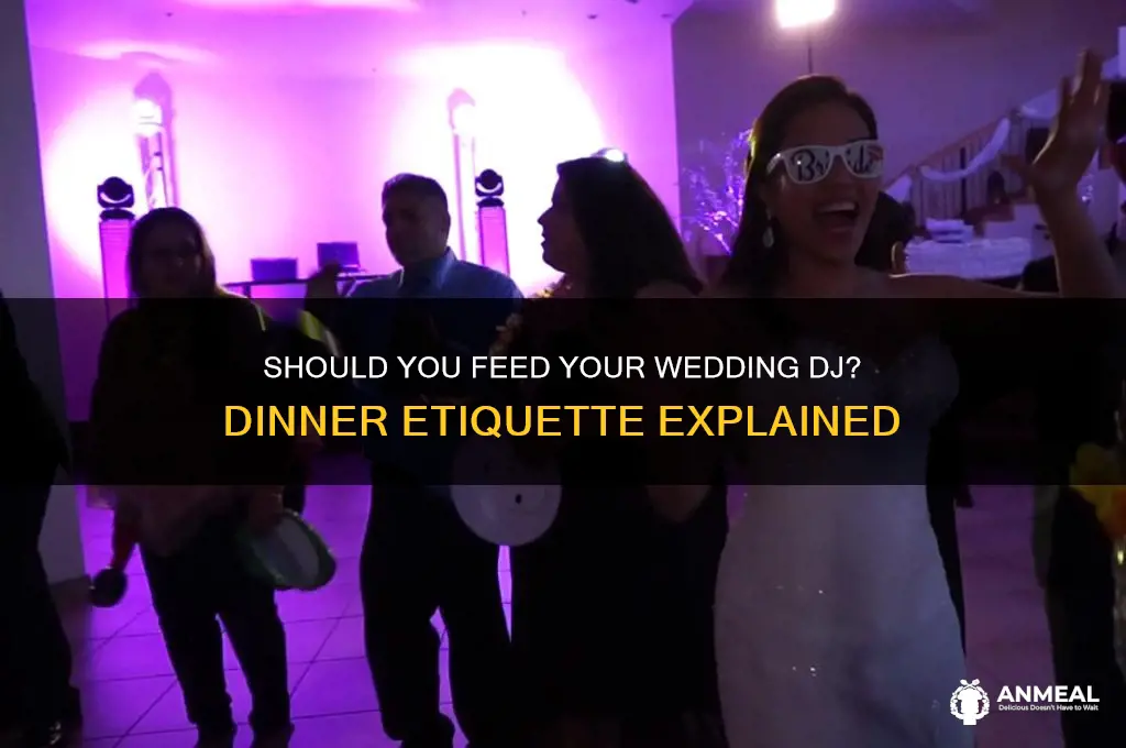 should you provide wedding dinner for dj