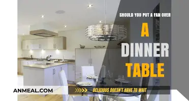 Fan Over Dinner Table: Pros, Cons, and Practical Tips