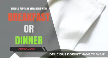 Malarone Timing: Breakfast or Dinner for Optimal Malaria Prevention?