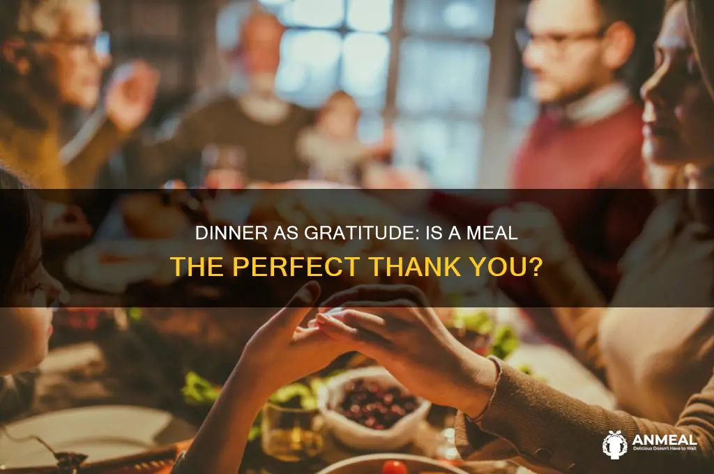 should you thank someone by taking them to dinner