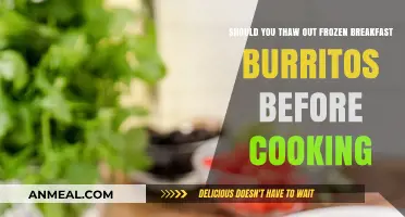 Thaw or Cook Frozen Breakfast Burritos: The Best Method