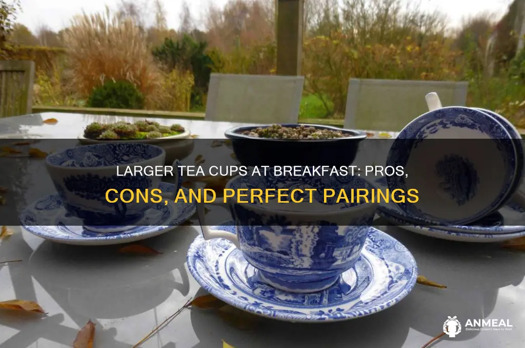 should you use larger tea cup at breakfast