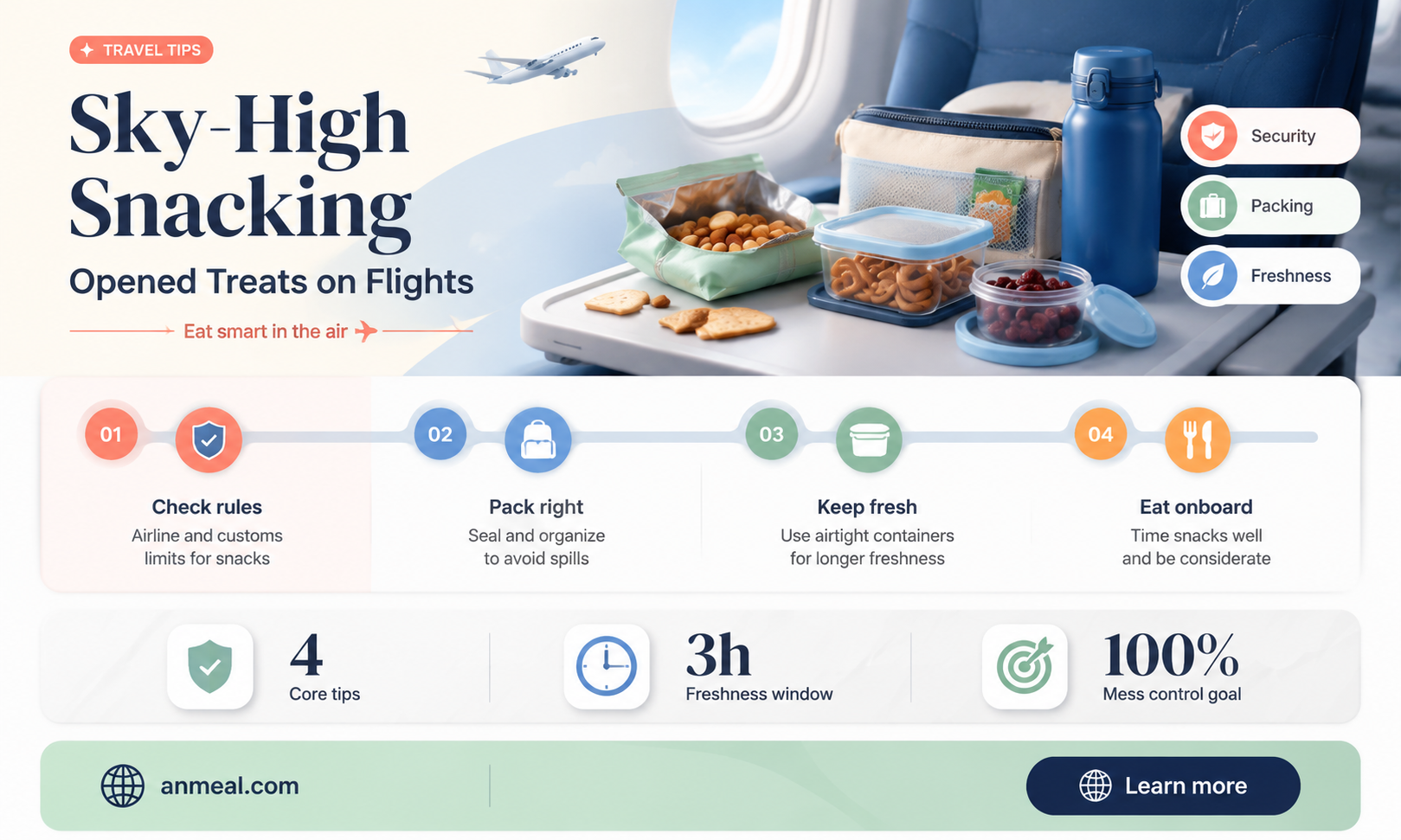 can you bring opened snacks on a plane