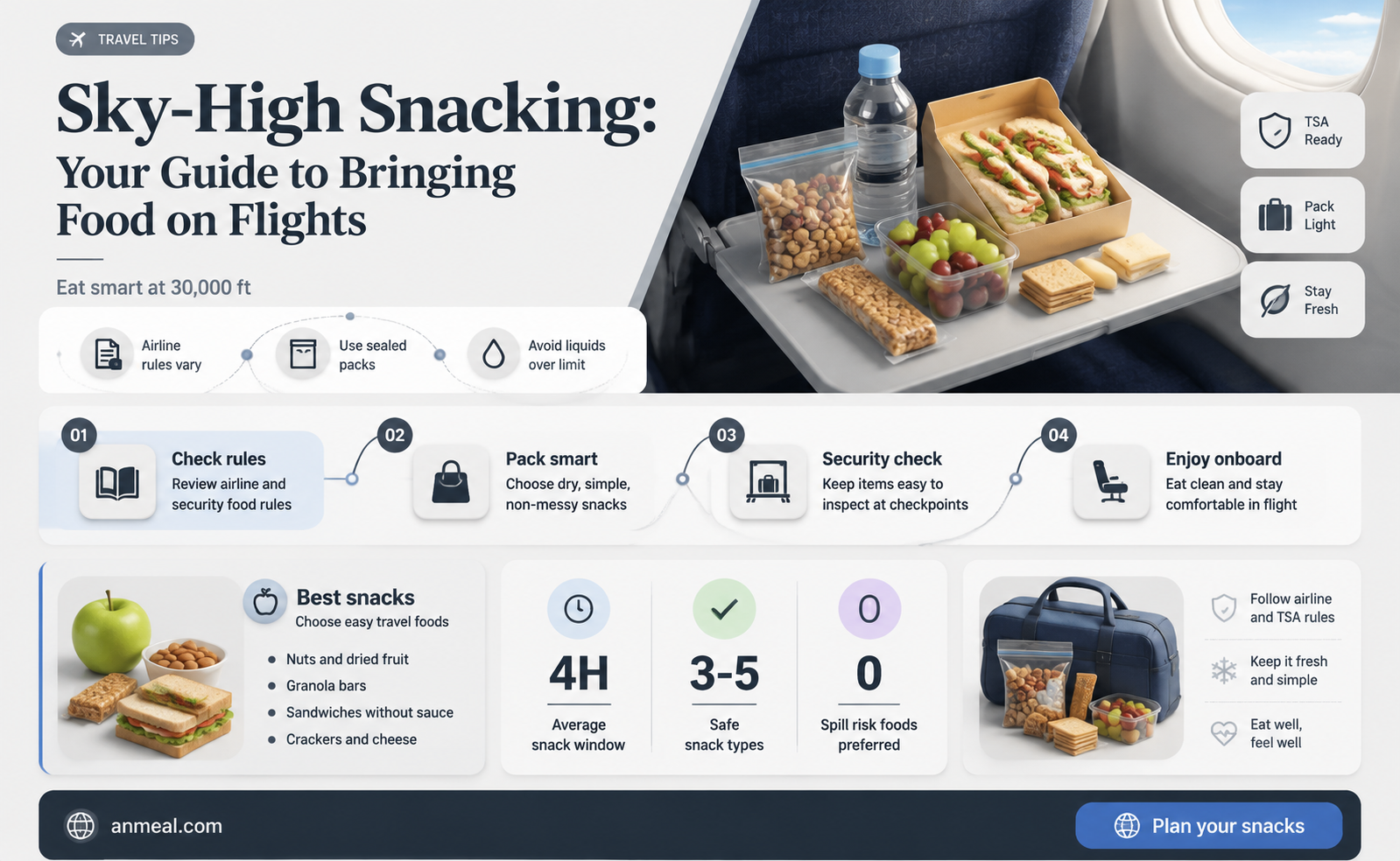 can i bring my own snacks on a plane