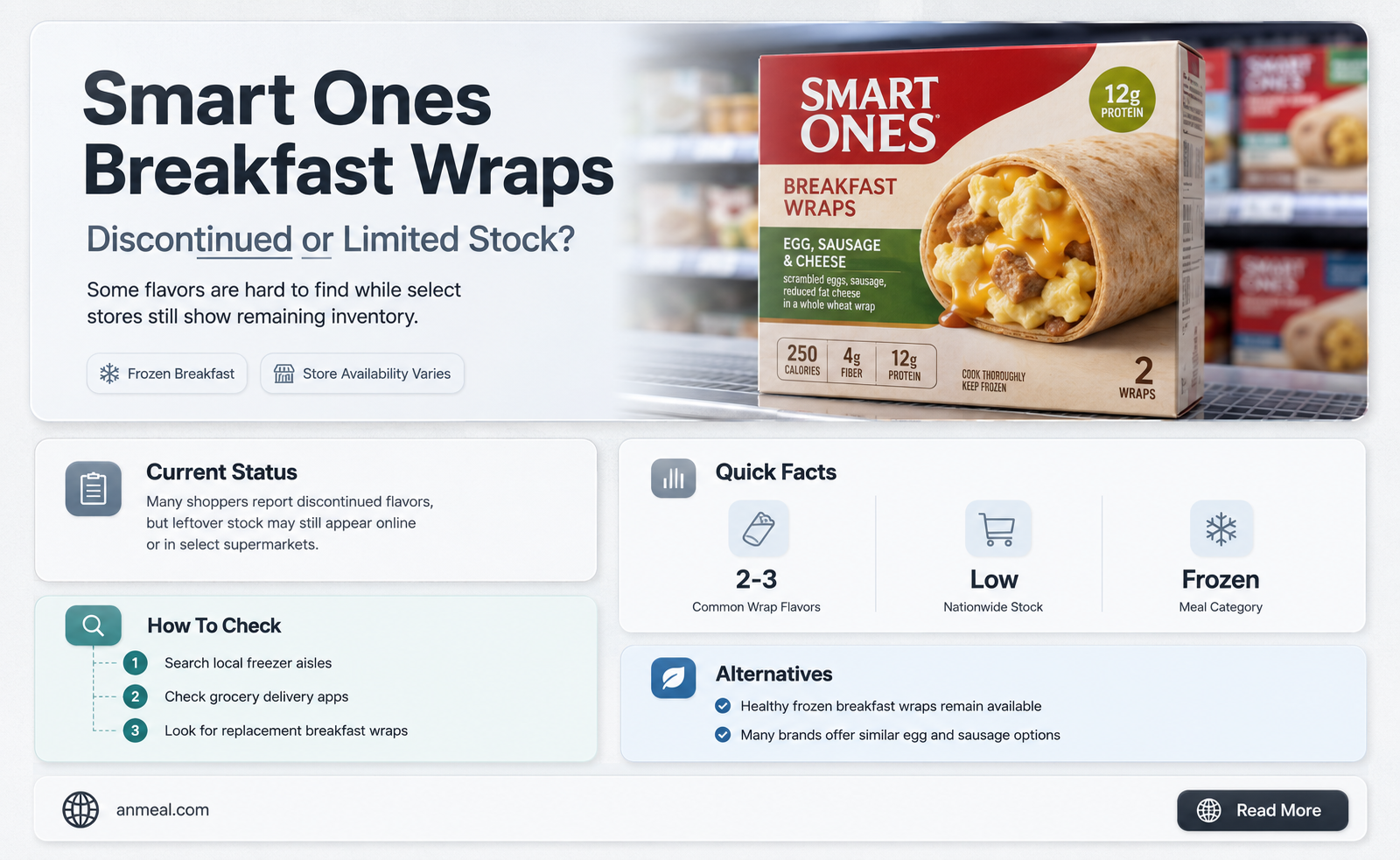 are smart ones breakfast wraps discontinued