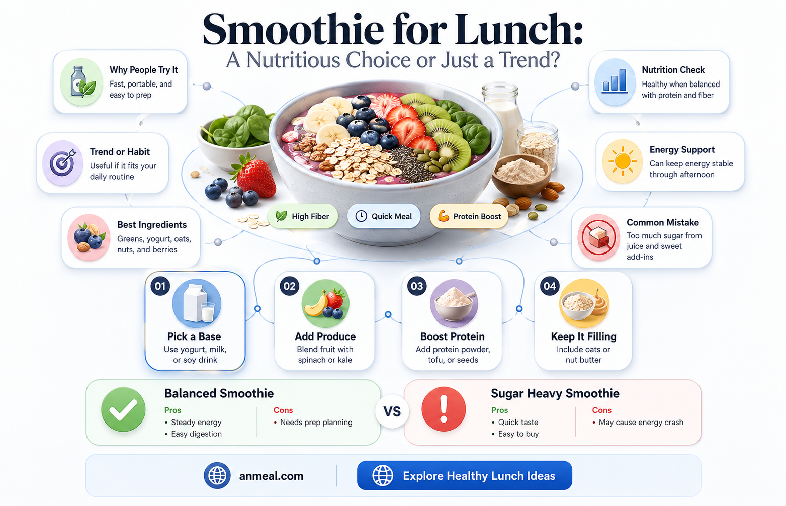 are smoothies a good lunch