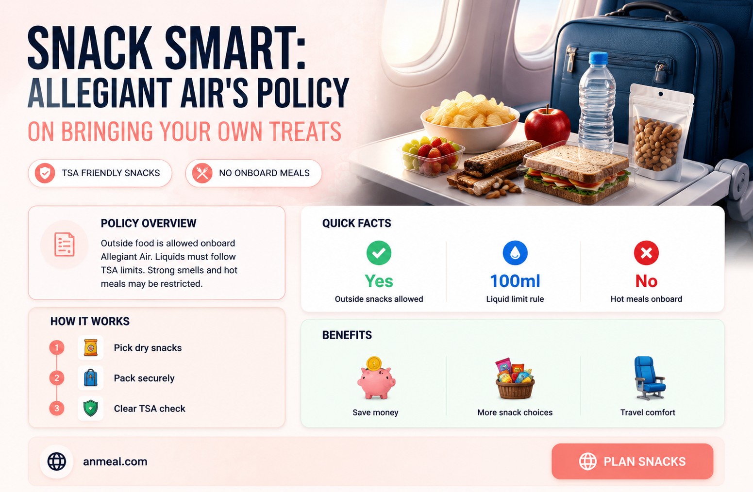 can i bring my own snacks on allegiant air