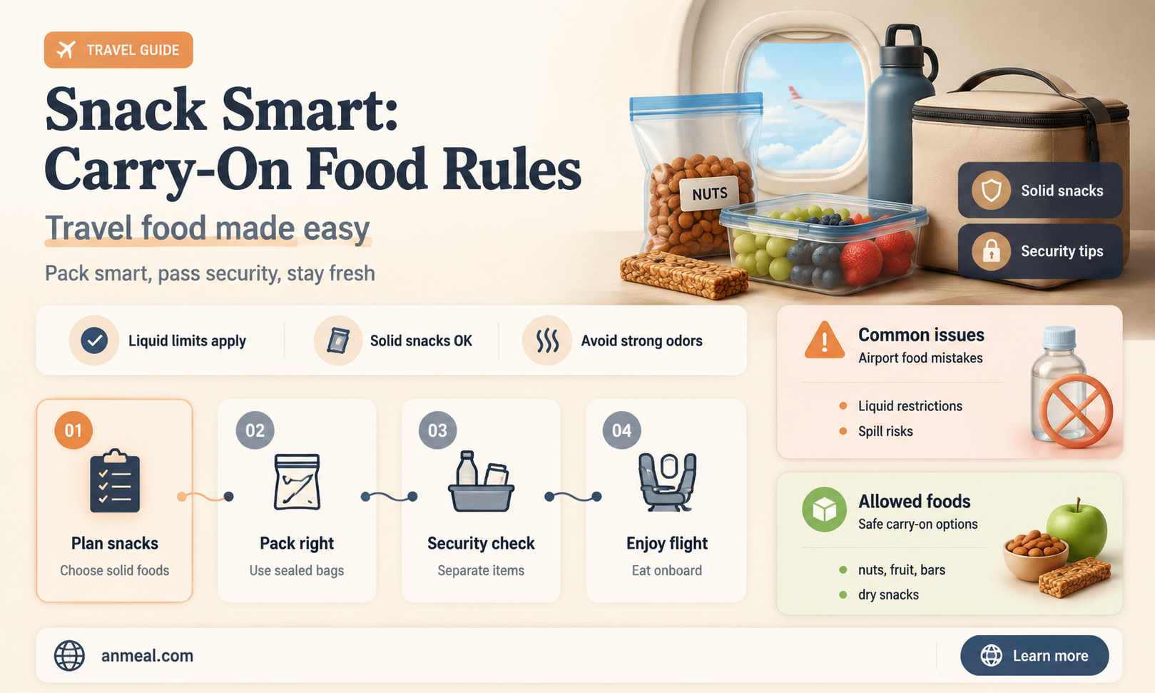 can i take snacks in my carry on