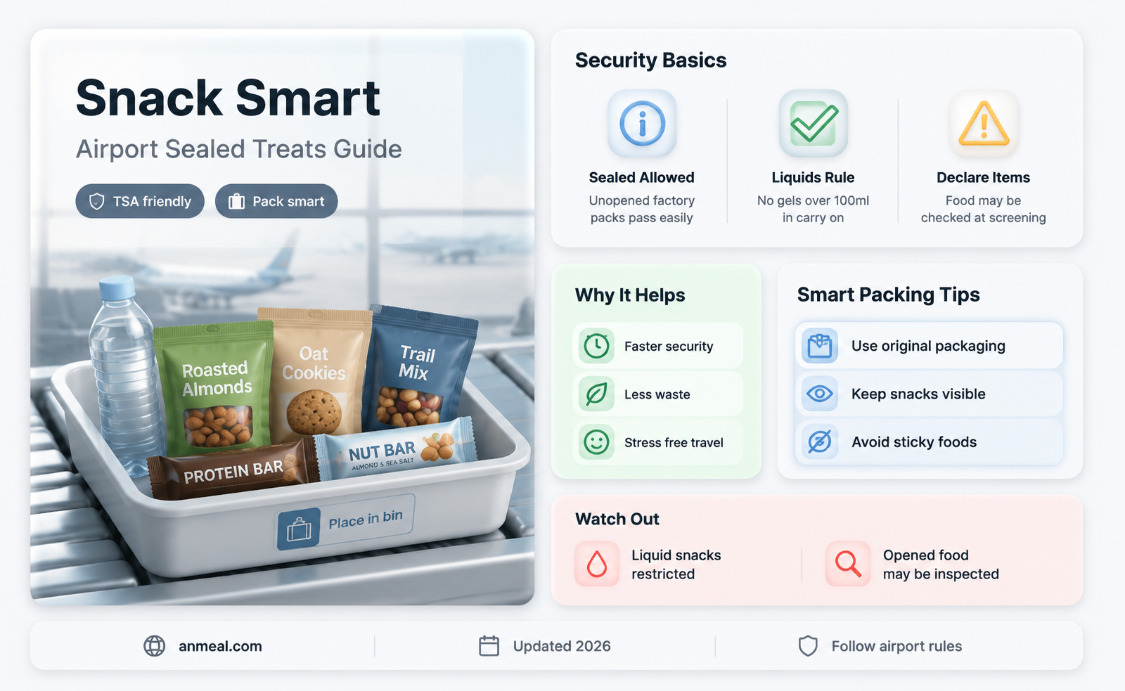 can you bring sealed snacks through airport security