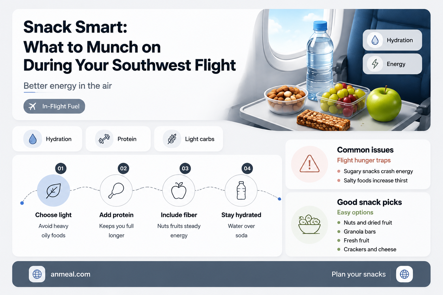 can you bring snacks on southwest airlines
