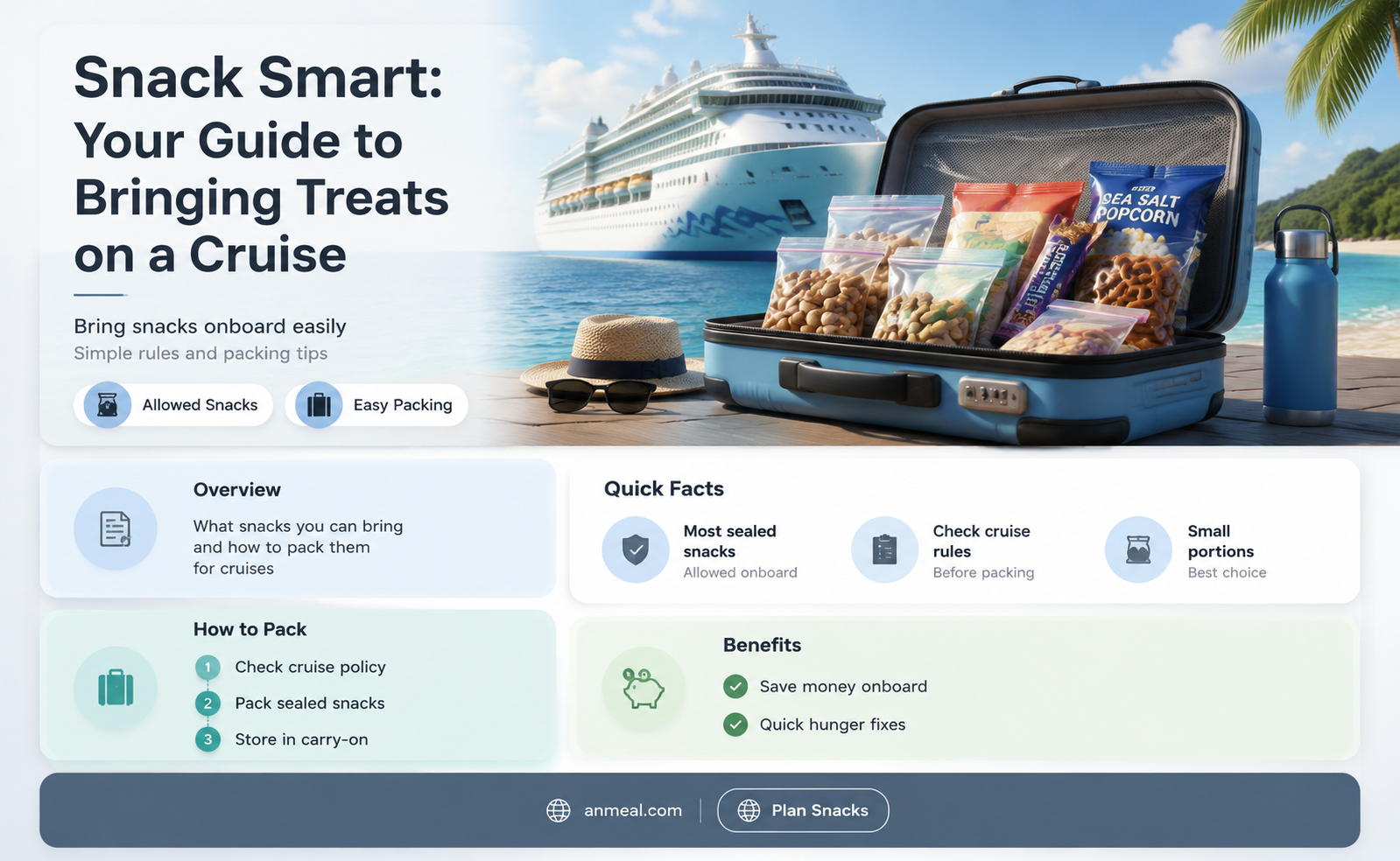 can you bring your own snacks on a cruise