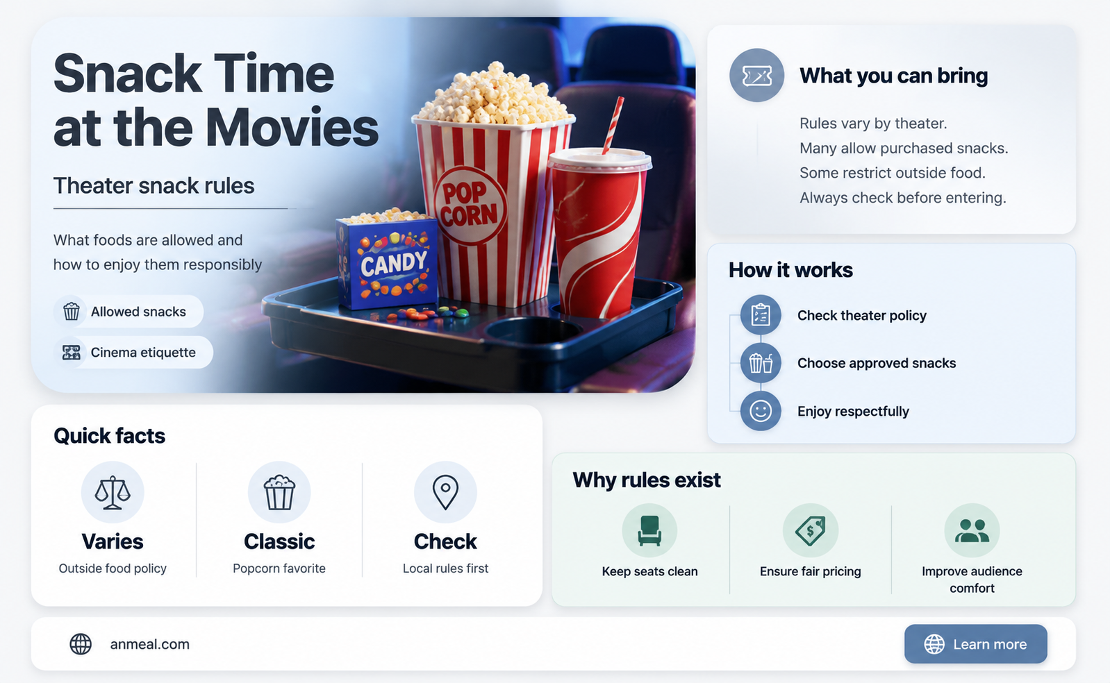 can you bring snacks in a movie theater