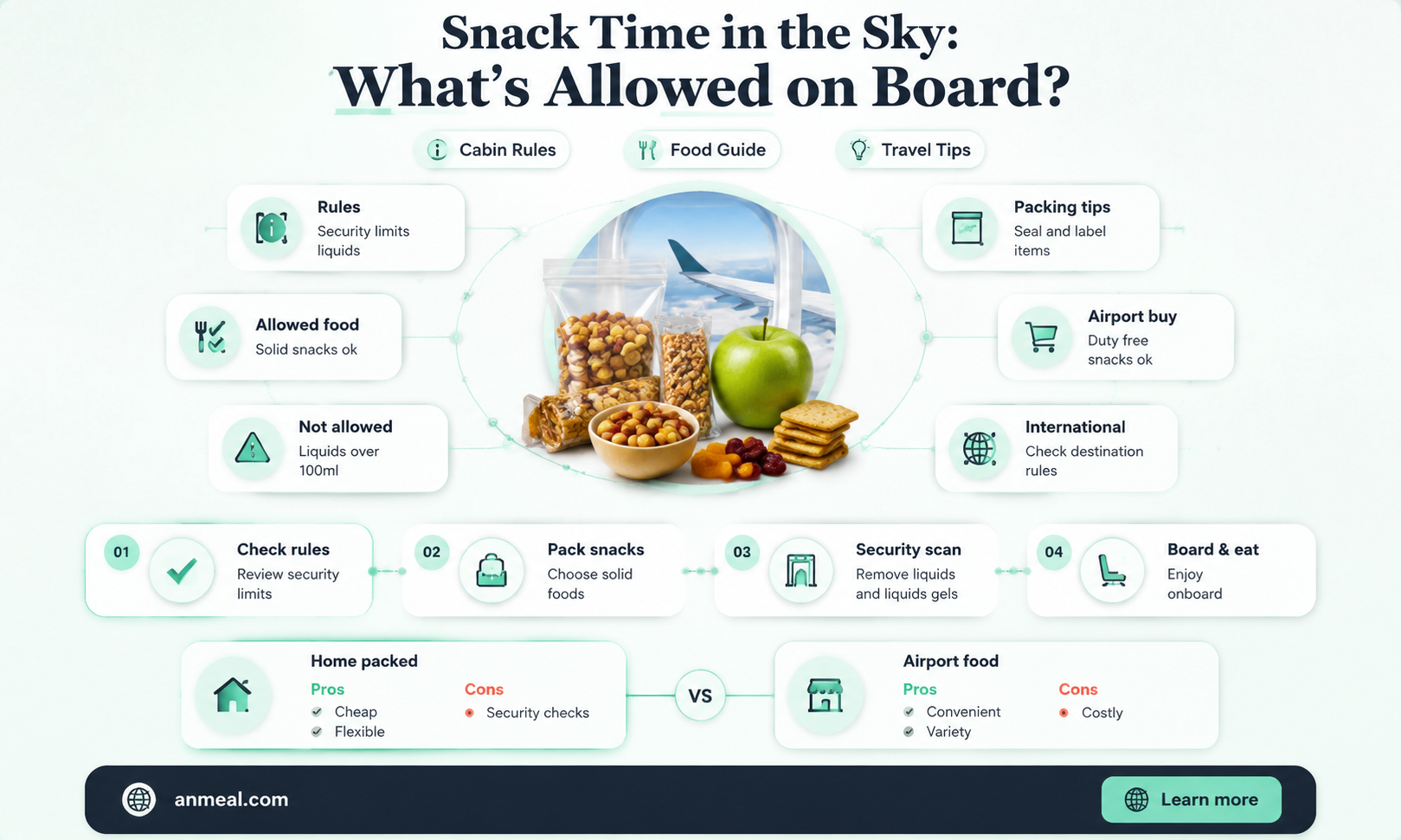 can you bring snack on a plane