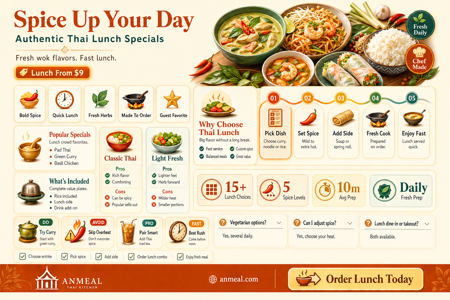 am thai lunch special