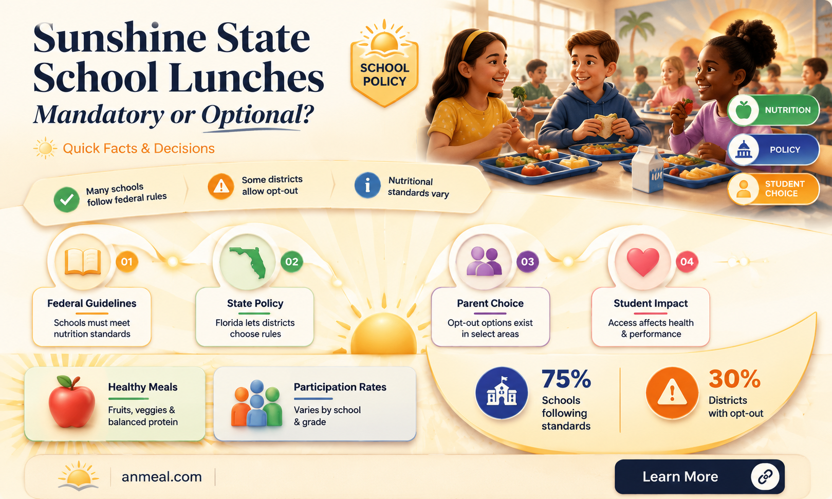 are lunches mandatory in florida