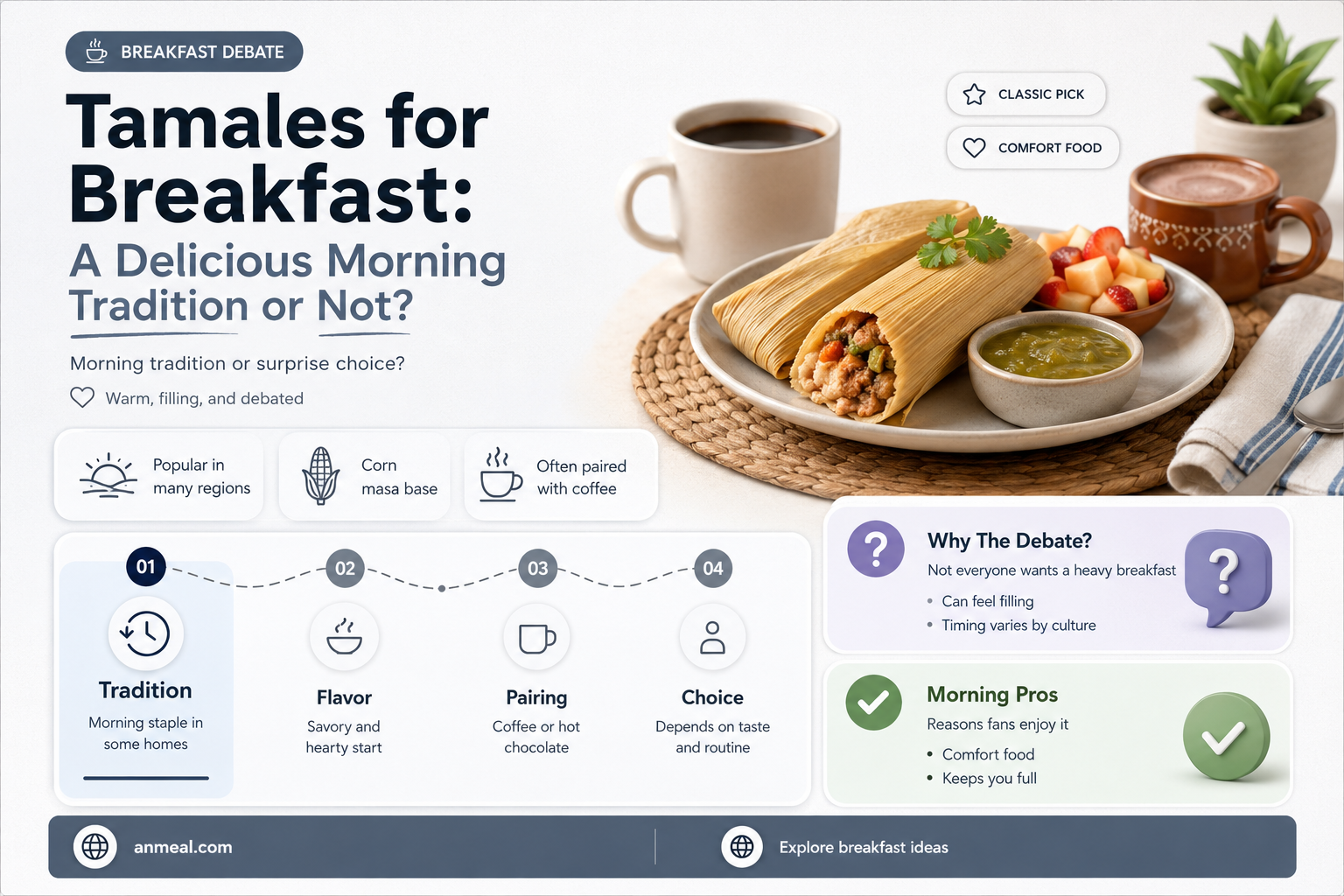 are tamales a breakfast food