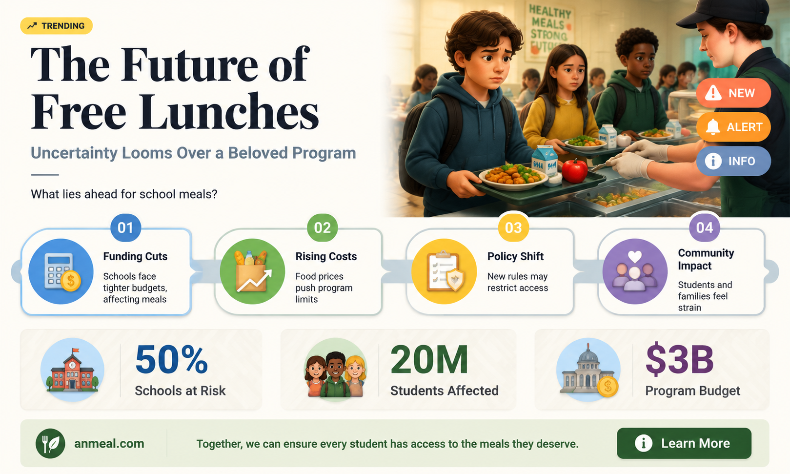 are free lunches being cut