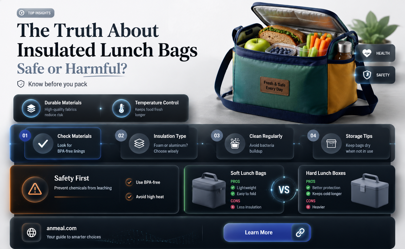 are insulated lunch bags harmful