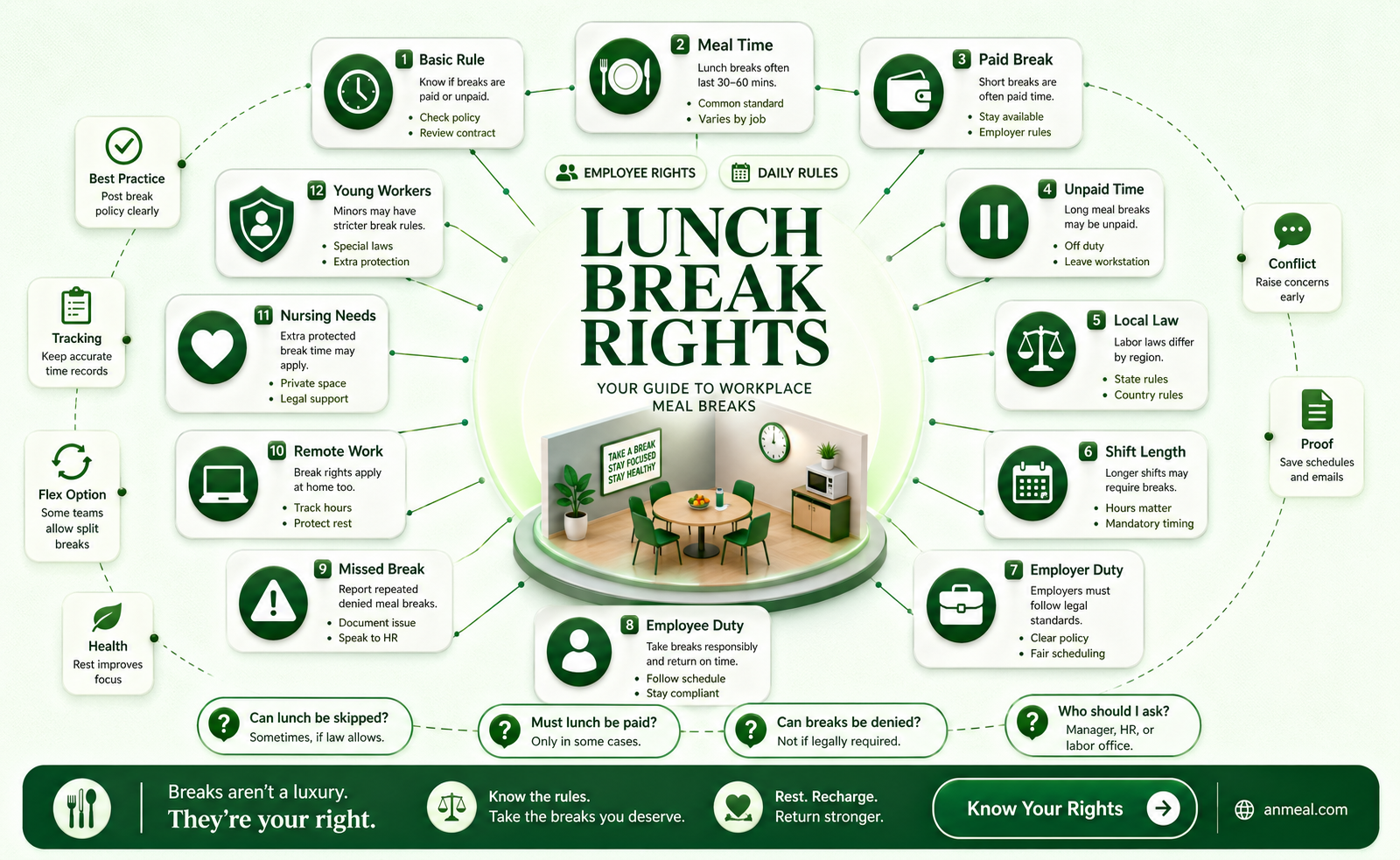 am i required to take a lunch