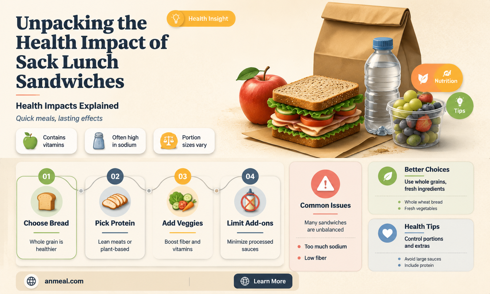 are sack lunch sandwiches bad for you