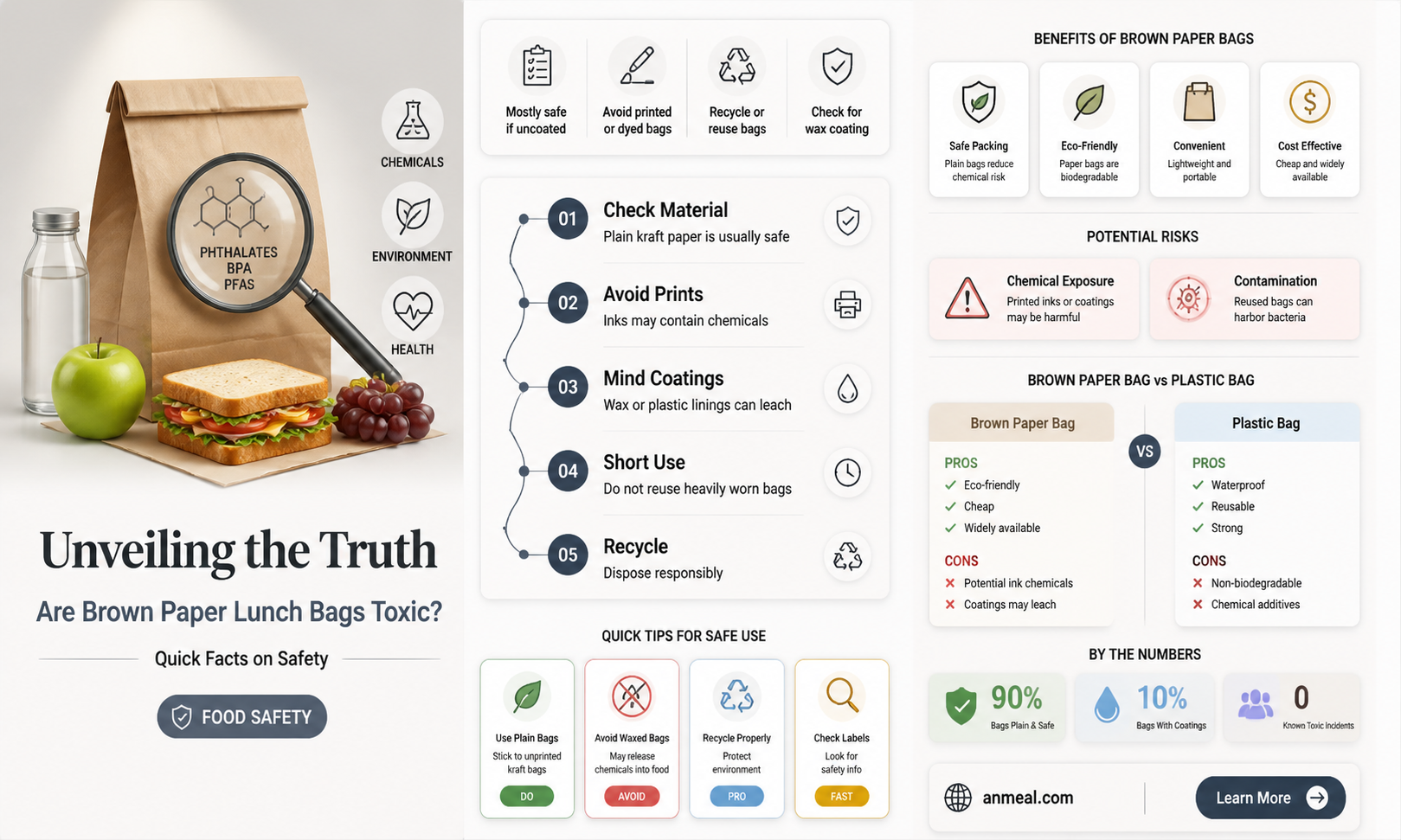 are brown paper lunch bags toxic