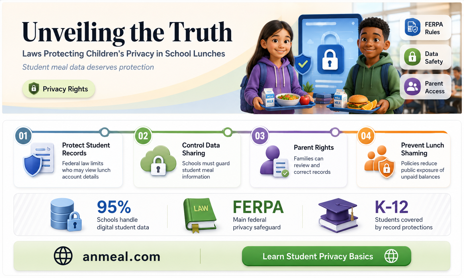 are there laws against identifying kids with reduced lunches