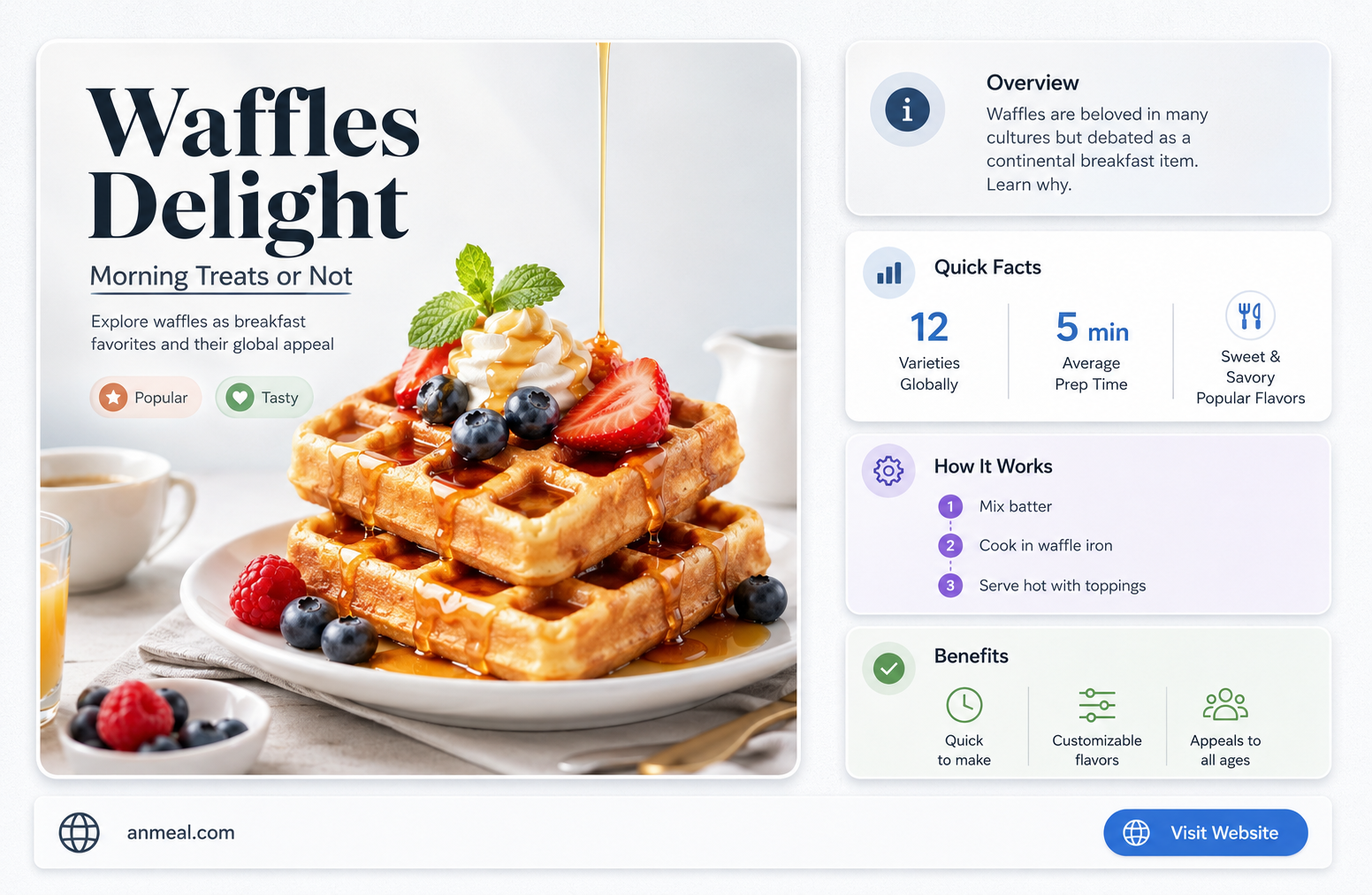 are waffles included in continental breakfast
