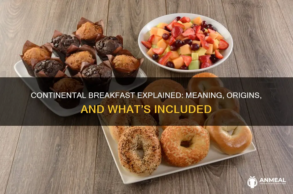 was bedeutet continental breakfast
