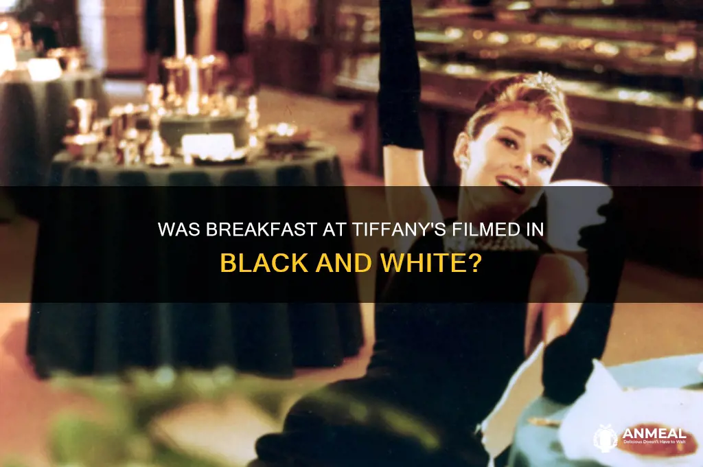 was breakfast at tiffany filmed in black and white