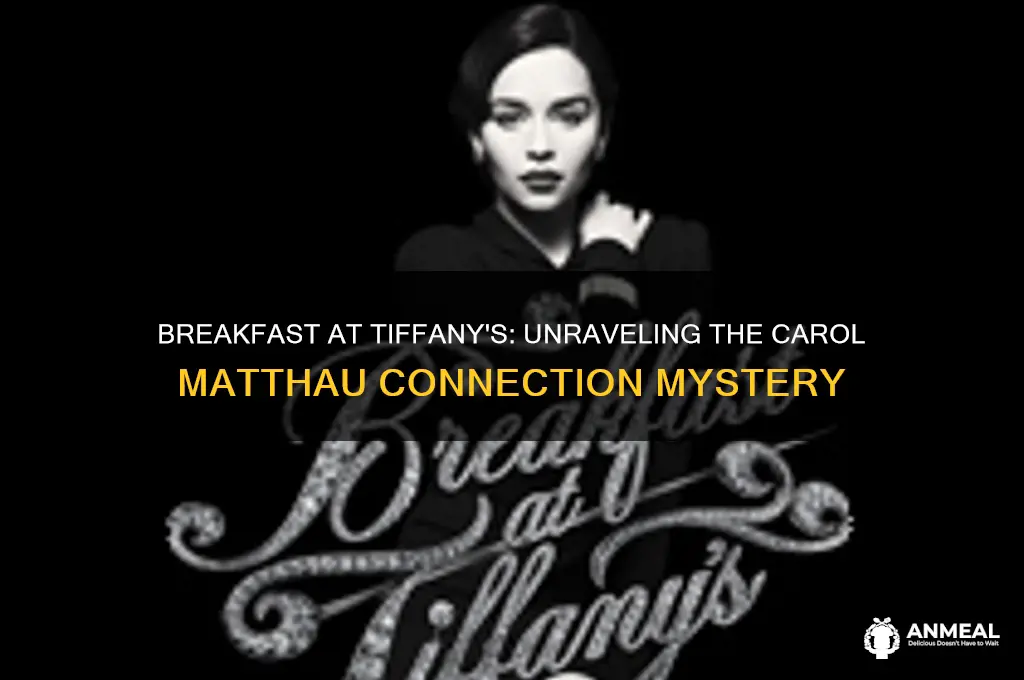 was breakfast at tiffany