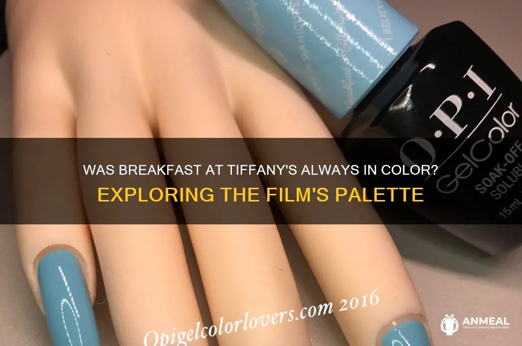 was breakfast at tiffany