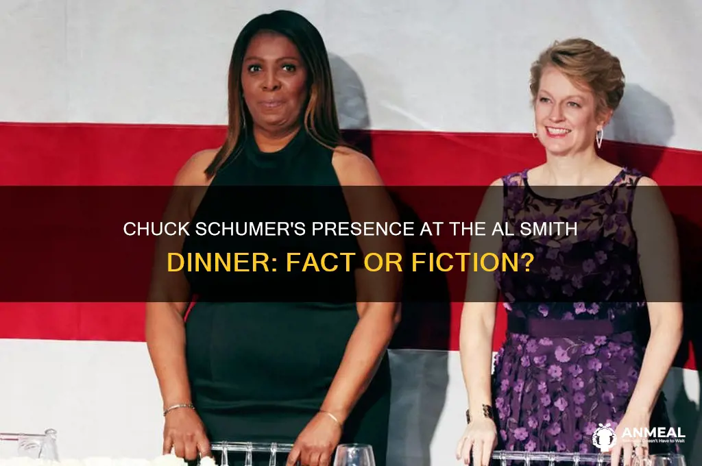 was chuck schumer at the al smith dinner