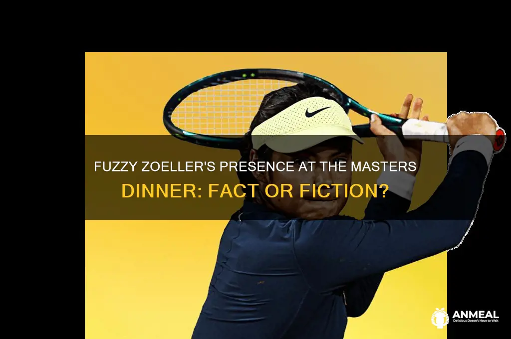 was fuzzy zoeller at the masters dinner