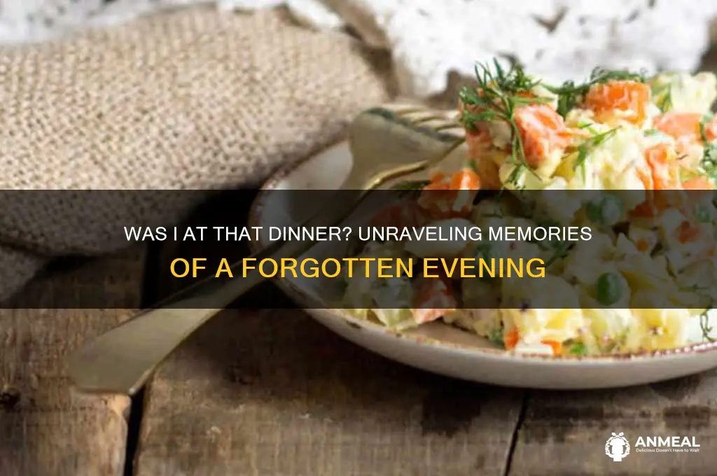 was i at that dinner