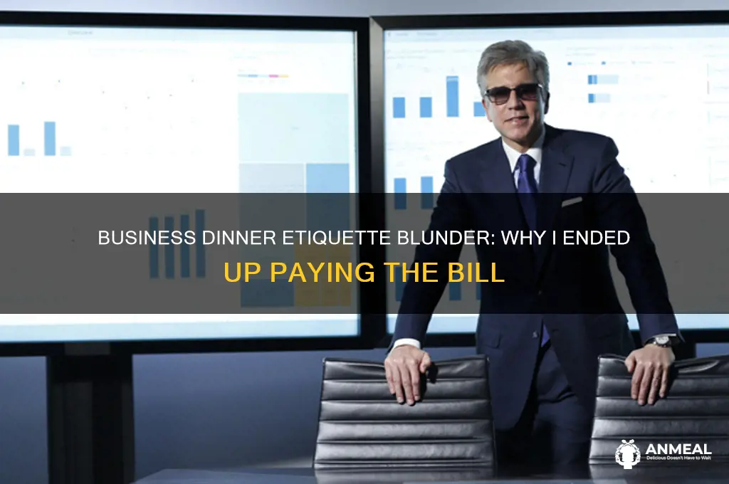 was invited to business dinner and i paid