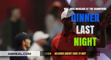 Jack Nicklaus' Presence at Last Night's Champions Dinner: Fact or Fiction?