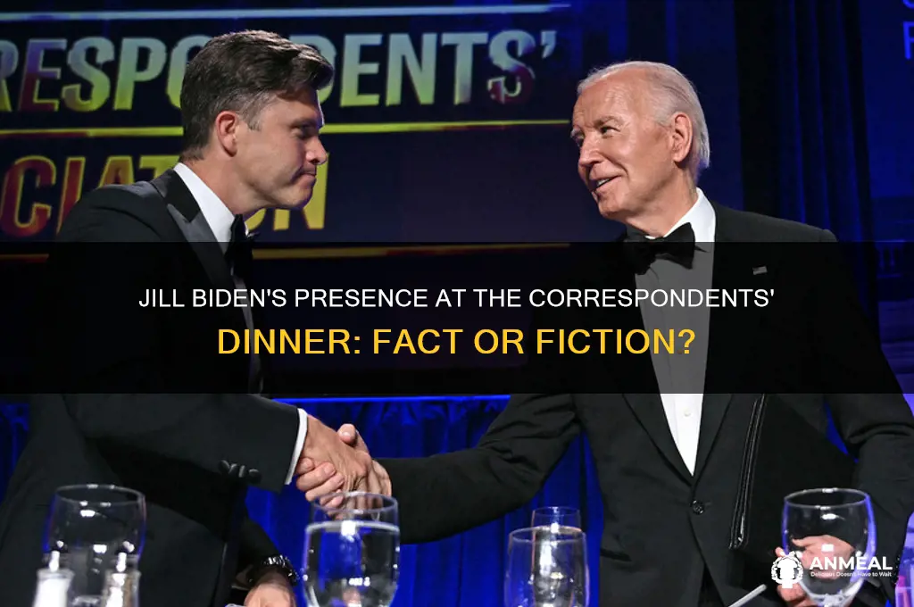 was jill biden at the correspondents dinner