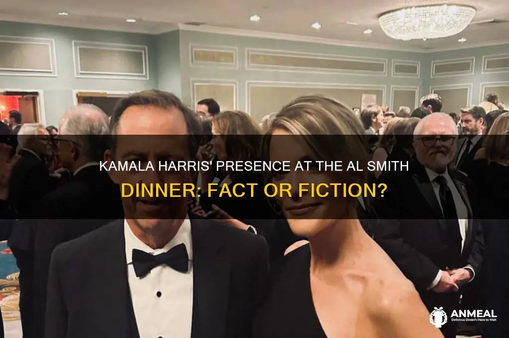 was kamala at the al smith dinner