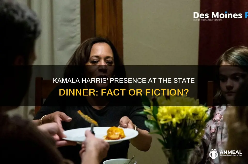 was kamala harris at state dinner