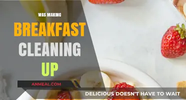 Efficient Morning Routine: Making Breakfast and Cleaning Up Simultaneously