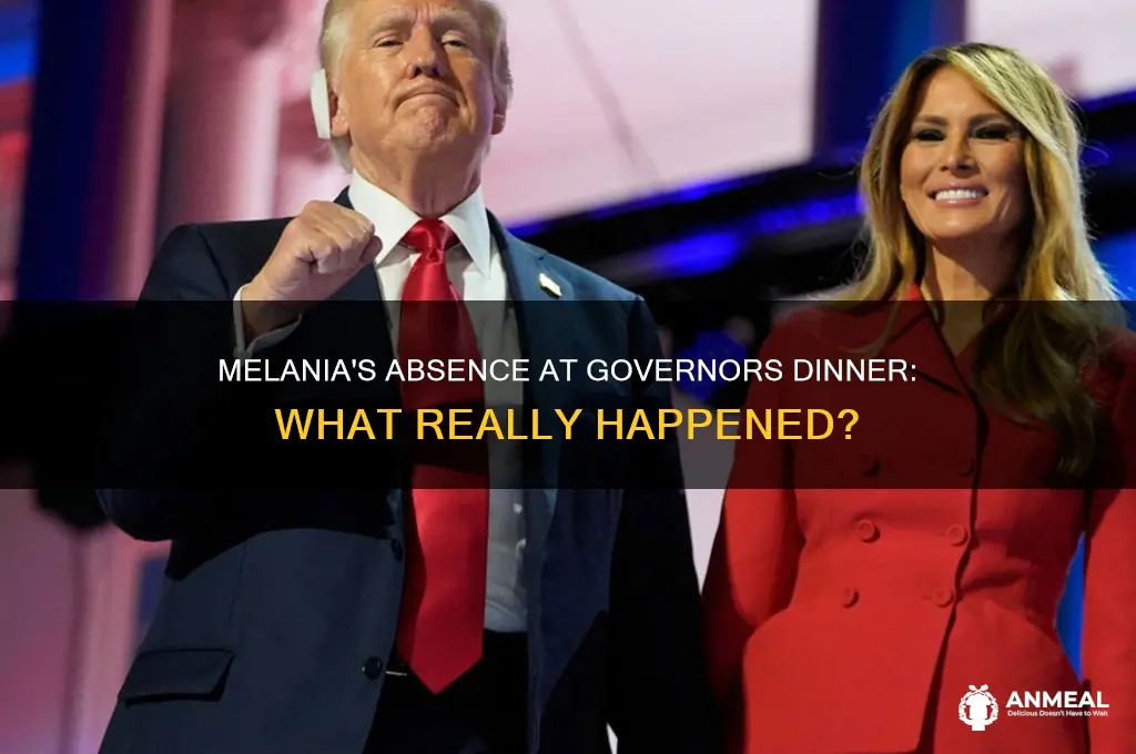 was melania at the governors dinner
