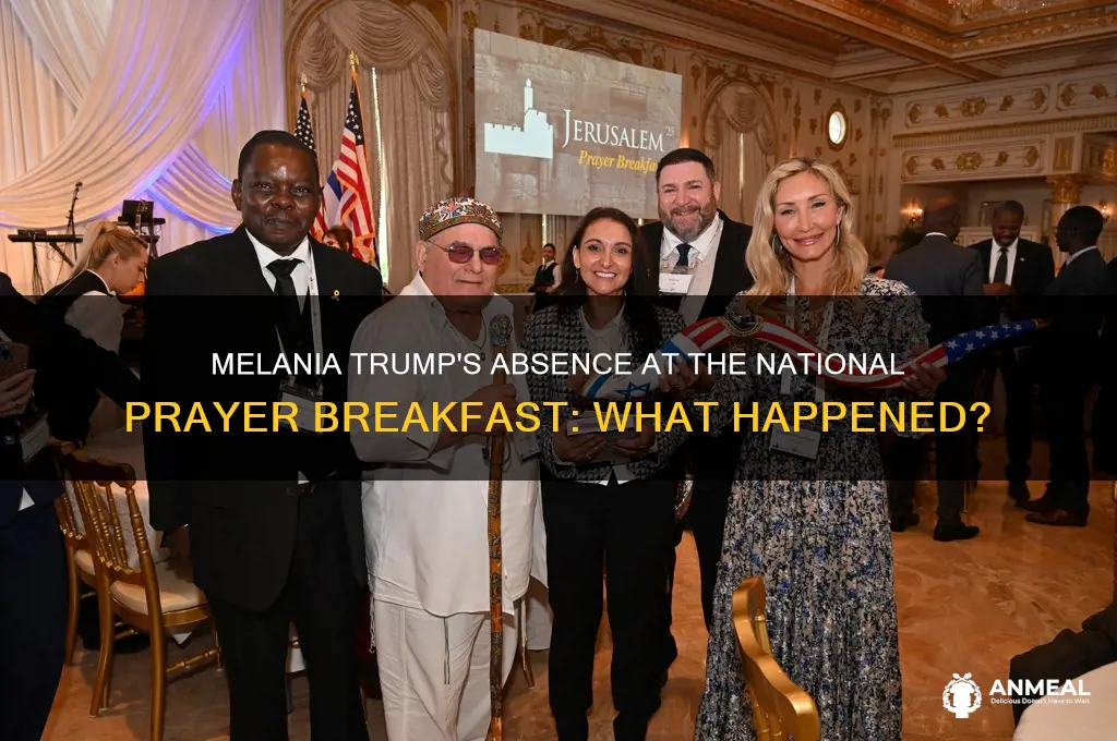 was melania at the prayer breakfast
