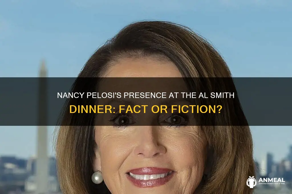 was nancy pelosi at the al smith dinner