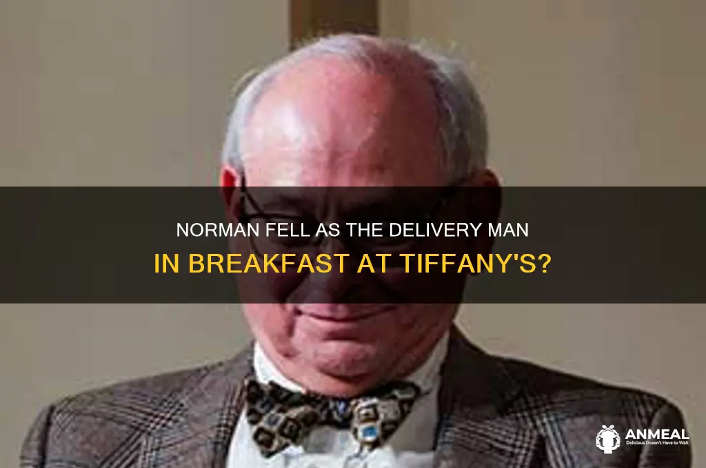 was norman fell the delivery man in breakfast at tiffany