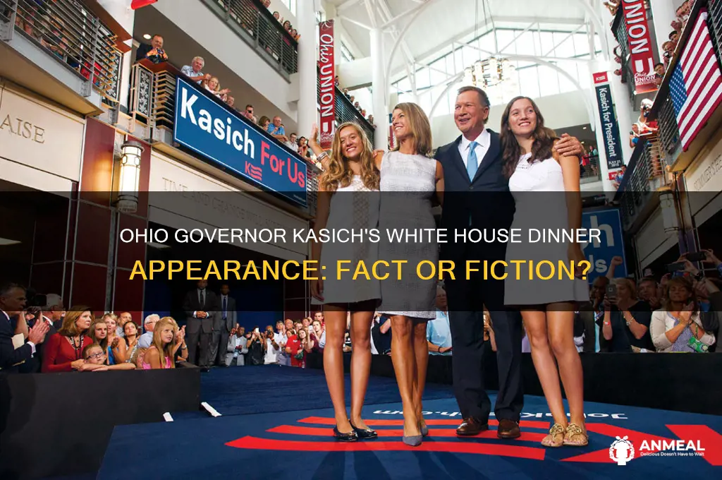 was ohio gov kasich at white house dinner