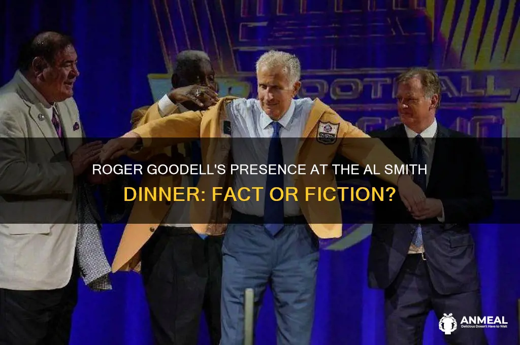 was roger goodell at the al smith dinner