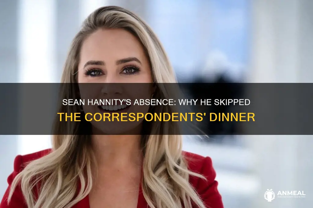 was sean hannity at correspondents dinner