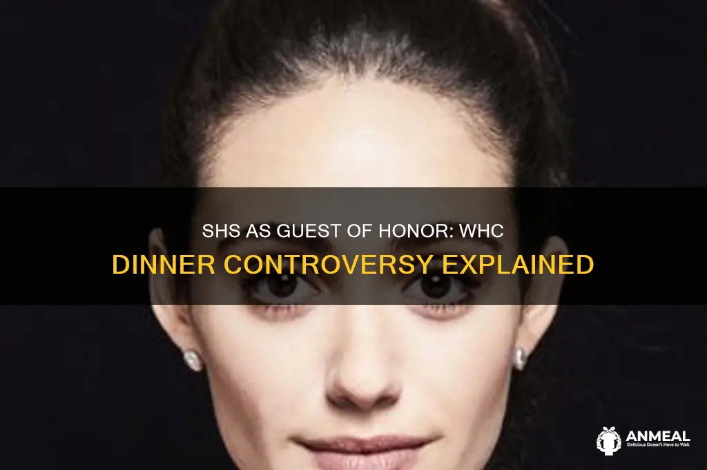 was shs a guest of honor at whc dinner