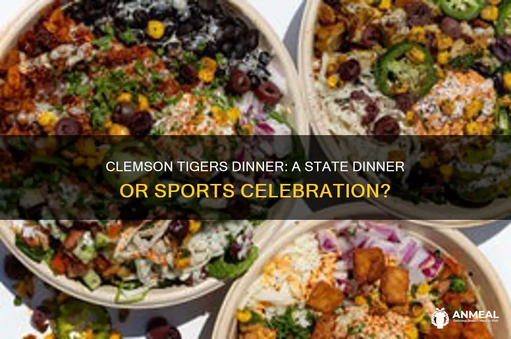 was the clemson tigers dinner a state dinner