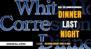 Was the Correspondence Dinner Last Night? Highlights and Reactions